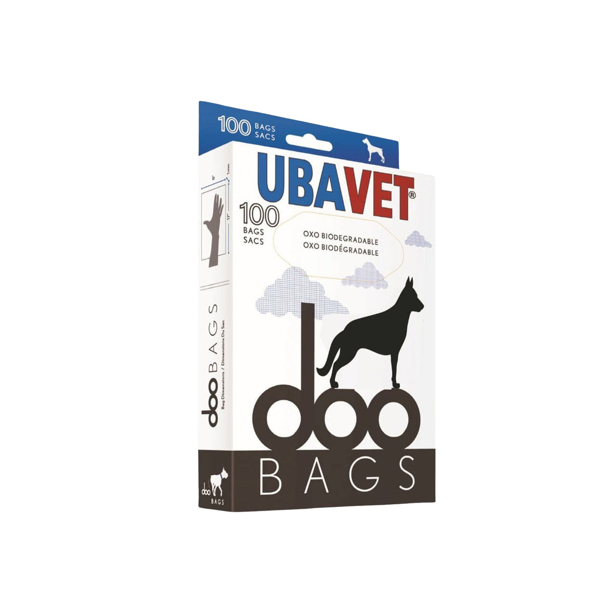 UBAVET Extra-Long Pet Waste Bags, 100 Count