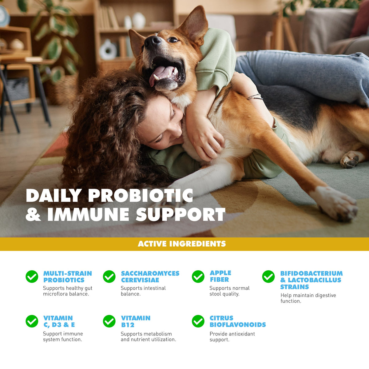 UBAVET Probiotic Powder for Dogs & Cats, 5.3 oz