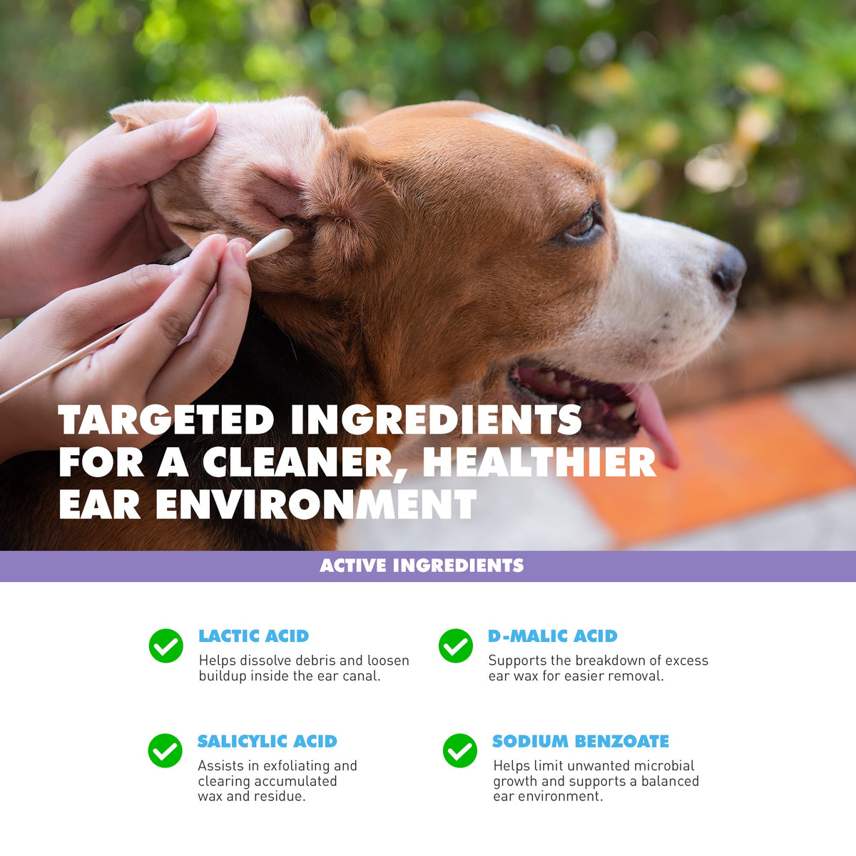 UBAVET Ear Cleansing Solution for Dogs & Cats, 4 oz