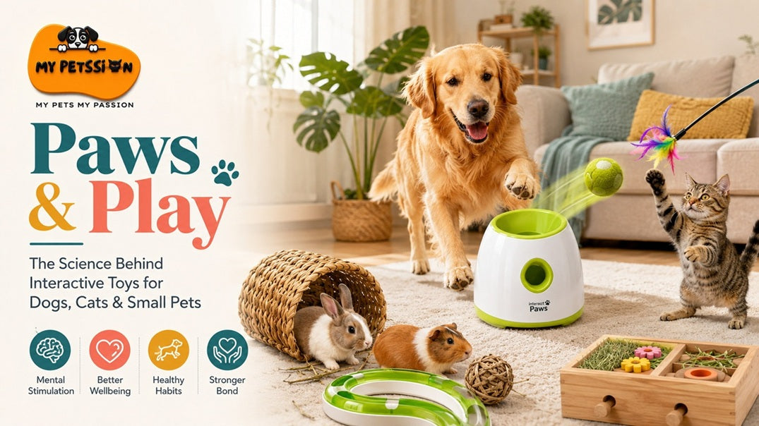 Interactive toys for dogs, cats and small pets – science-backed play guide by My Petssion