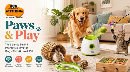 Interactive toys for dogs, cats and small pets – science-backed play guide by My Petssion