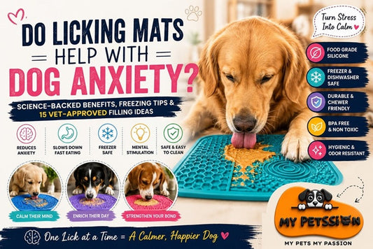 Do licking mats help dog anxiety – My Petssion premium silicone licking mat for dogs and cats