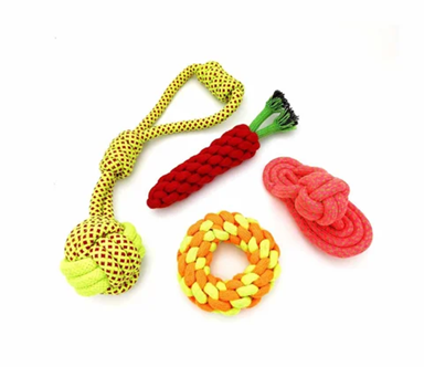 Eco-friendly pet toys collection for dogs and cats