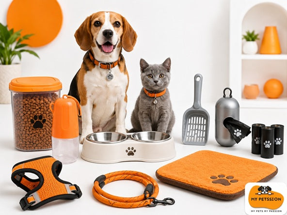 Pet essentials collection — everyday pet care products and accessories