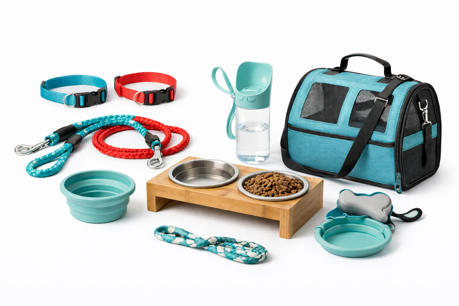 Pet essentials collection — everyday pet care products and accessories