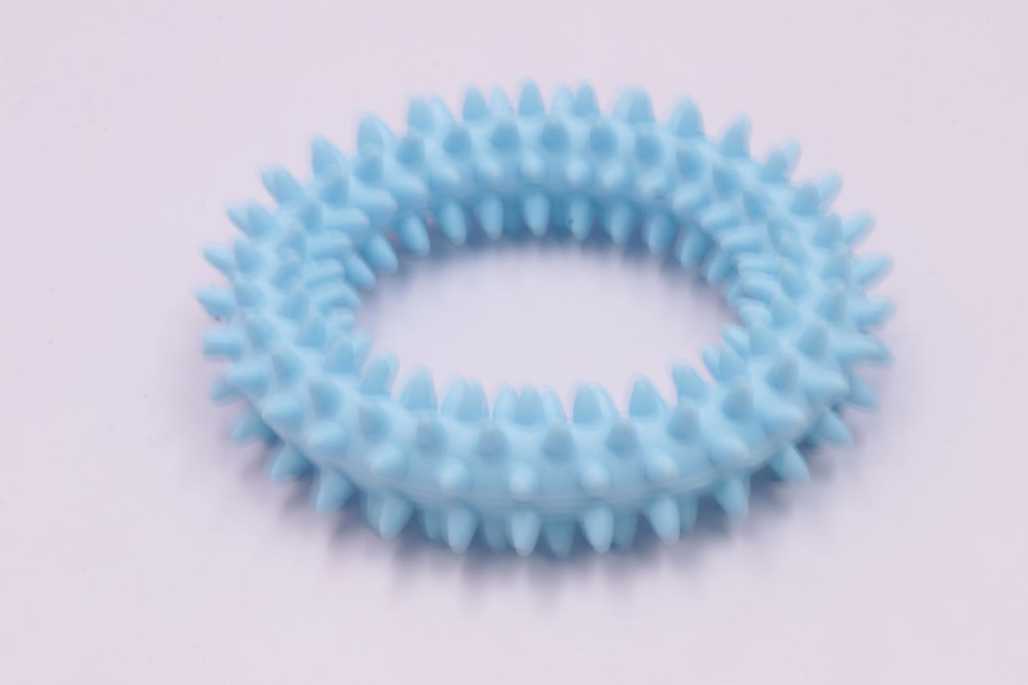 Dog Chew Toy TPR Spiky Circle Ring Dog Bite-Training Chew Molar Toy Cleaning Tooth Pet Supply