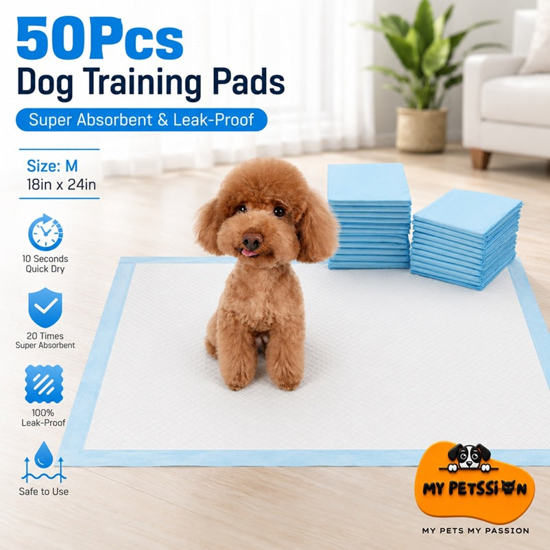 Dog Training Pads – 18" x 24" Super Absorbent Leak-Proof Puppy Pads