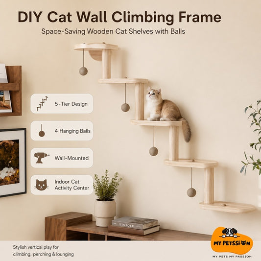 DIY Modular Cat Wall Climbing Frame