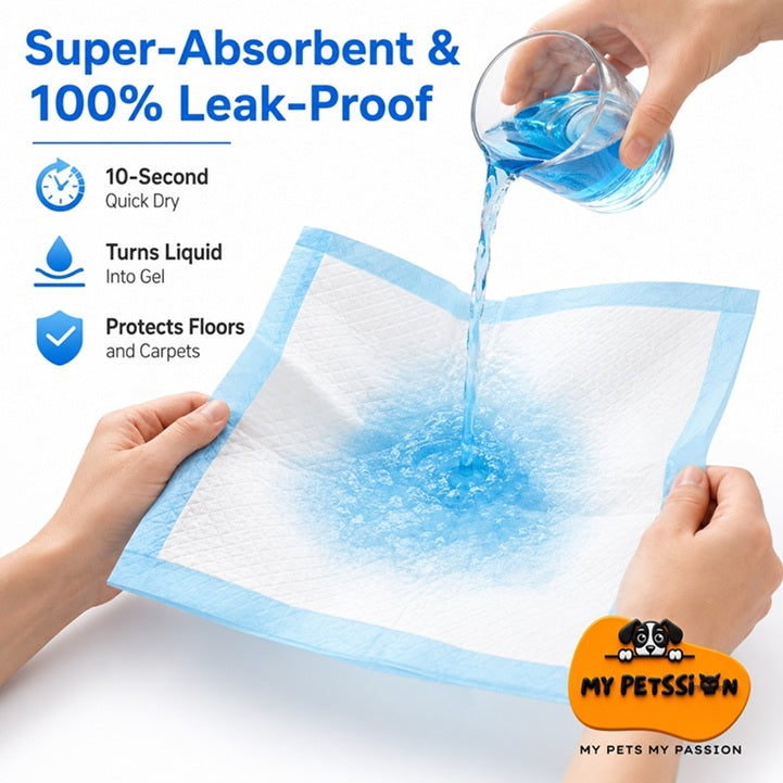 Dog Training Pads – 18" x 24" Super Absorbent Leak-Proof Puppy Pads
