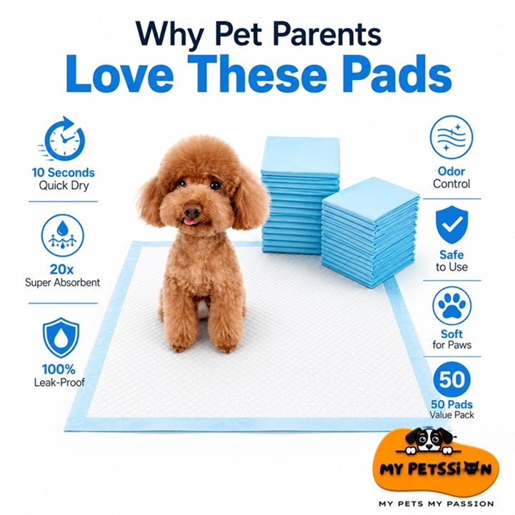 Dog Training Pads – 18" x 24" Super Absorbent Leak-Proof Puppy Pads