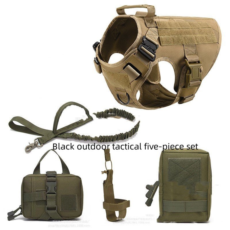 Tactical Dog Harness with Leash | K9 Training | Large Breeds