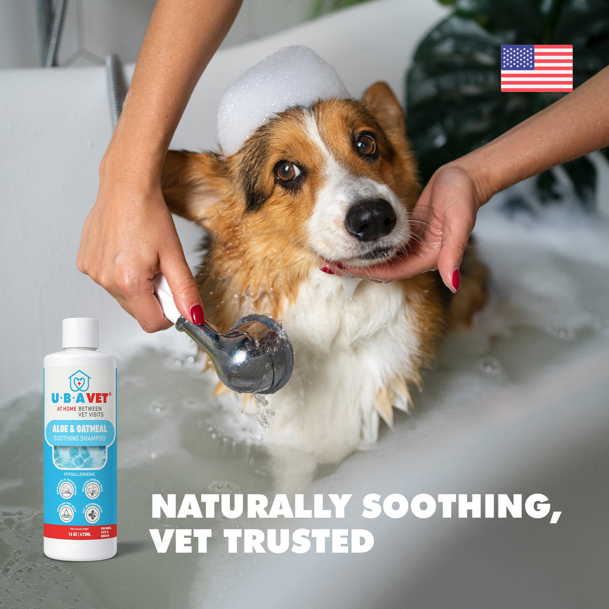 UBAVET Aloe & Oatmeal Pet Conditioner, 16.9 fl oz