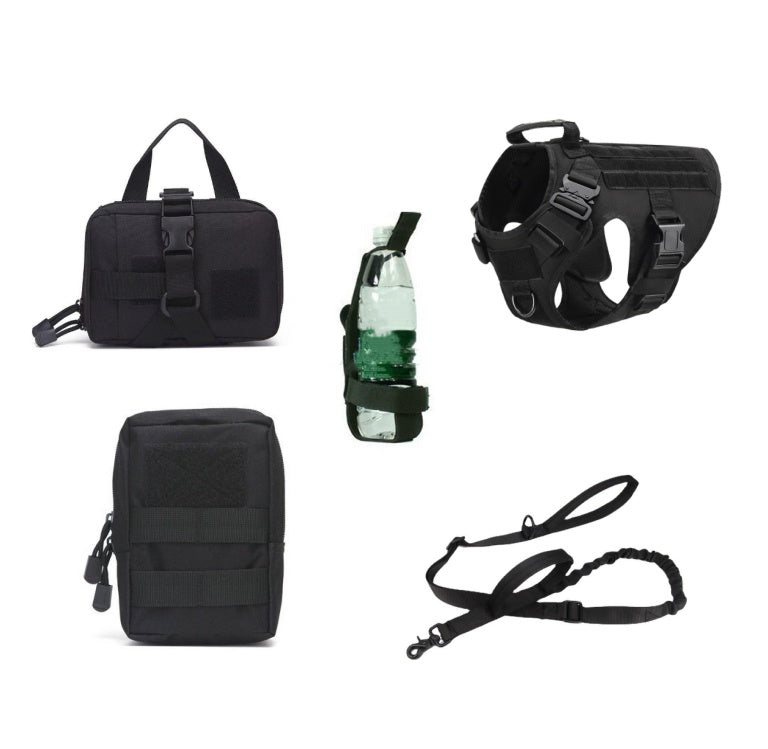 Tactical Dog Harness with Leash | K9 Training | Large Breeds