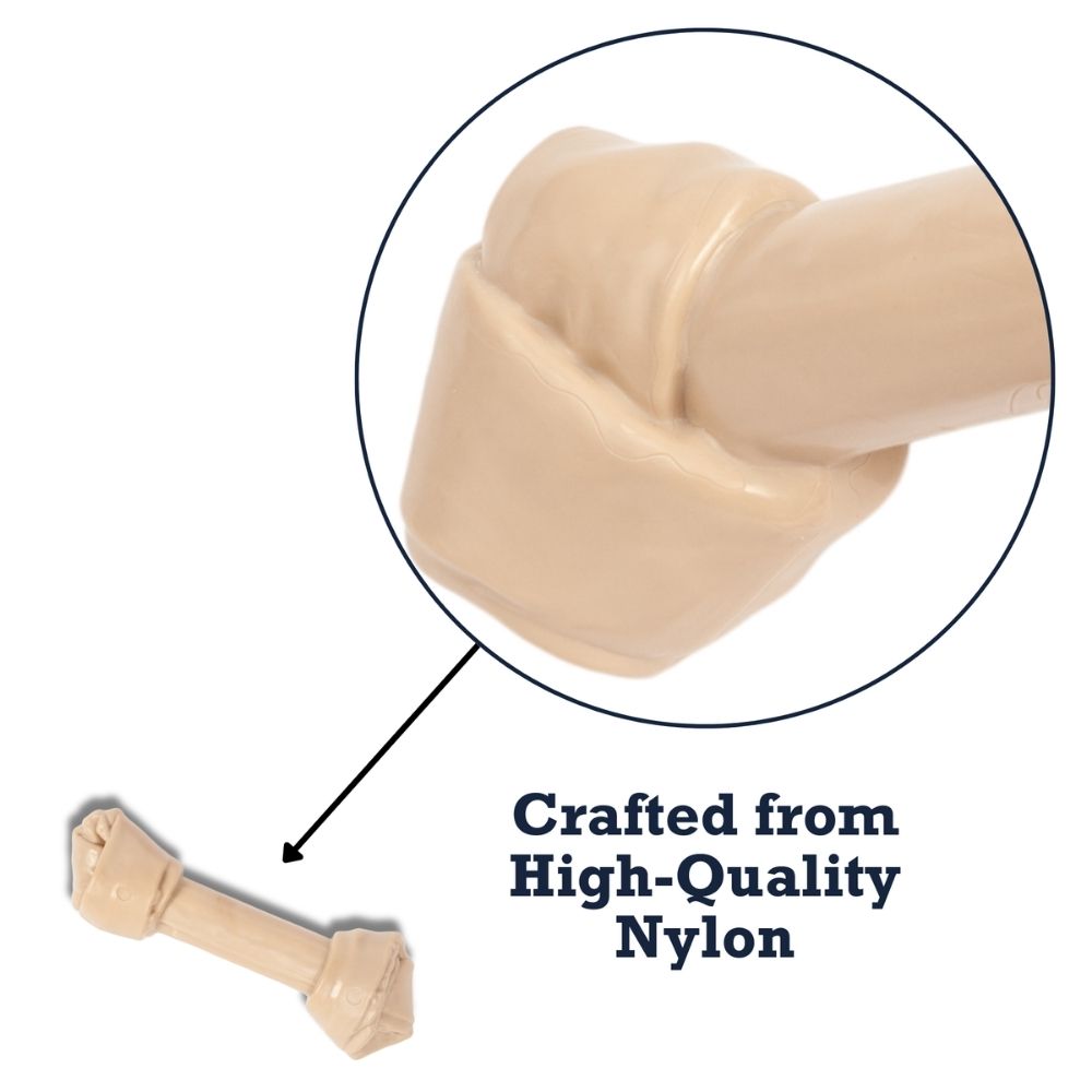 Textured Nylon Chew Bone Toy for Dogs
