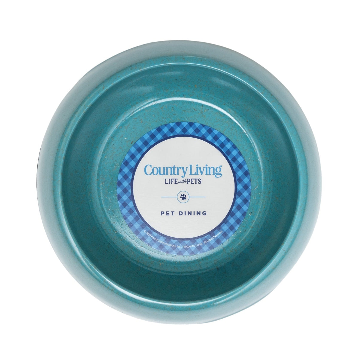 Teal Blue Natural Fiber Dog Bowls, Set of 2