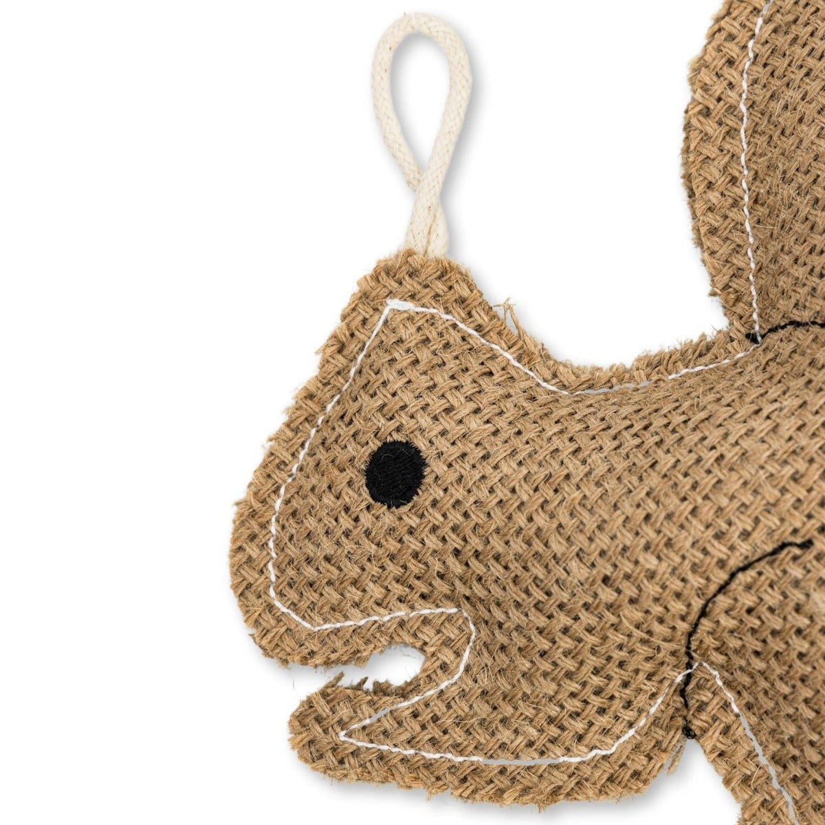 Rustic Jute Squirrel Dog Toy, 7.5 in
