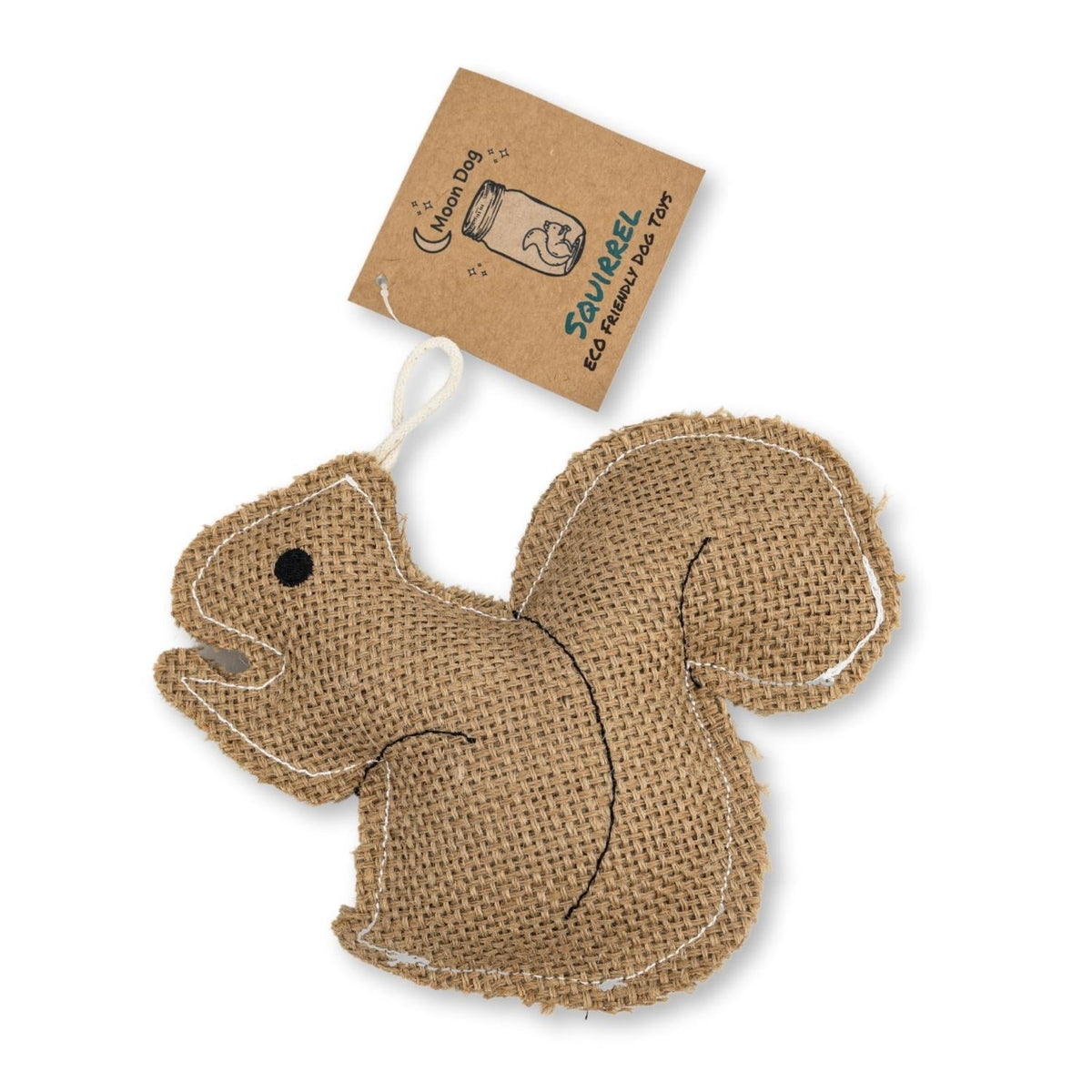 Rustic Jute Squirrel Dog Toy, 7.5 in