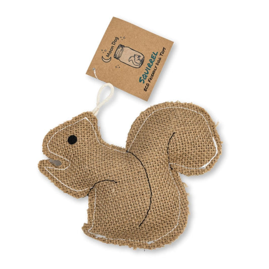 Rustic Jute Squirrel Dog Toy, 7.5 in