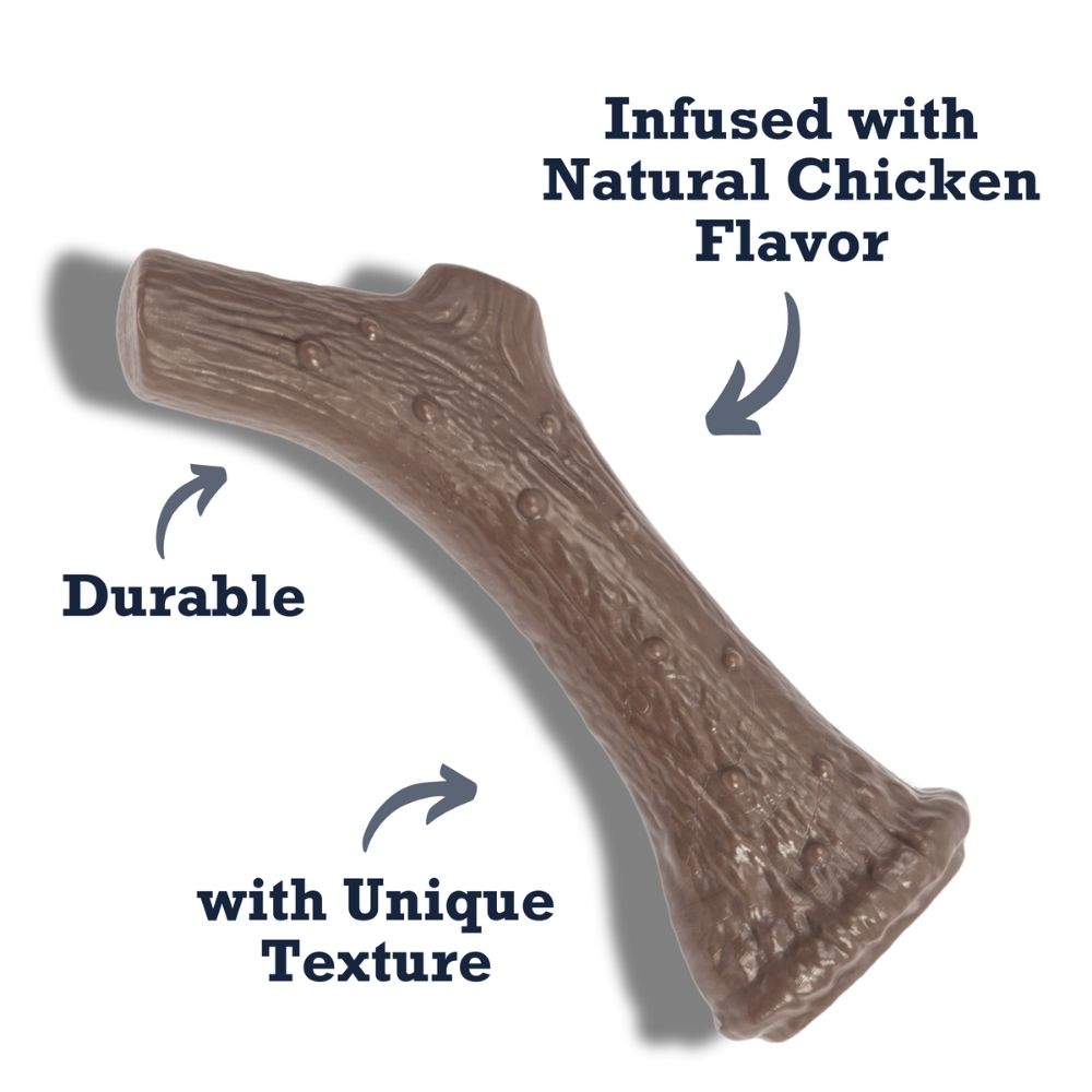 Nylon Antler Dog Chew Toy, Chicken Flavor