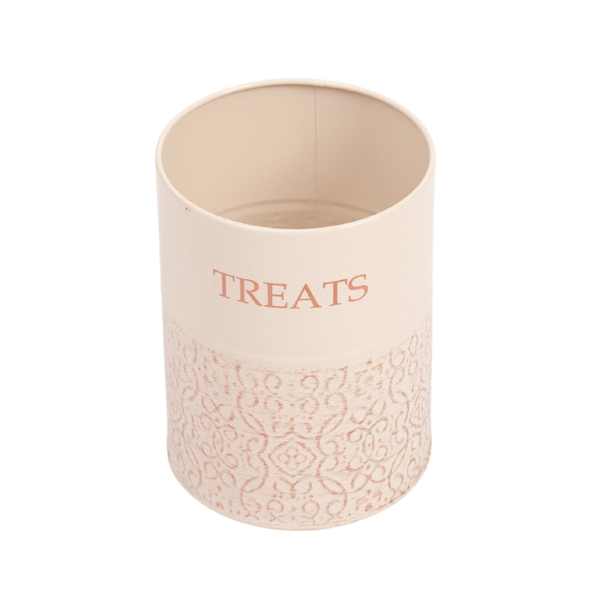White Swan Treat Canisters with Bamboo Lids, Set of 2
