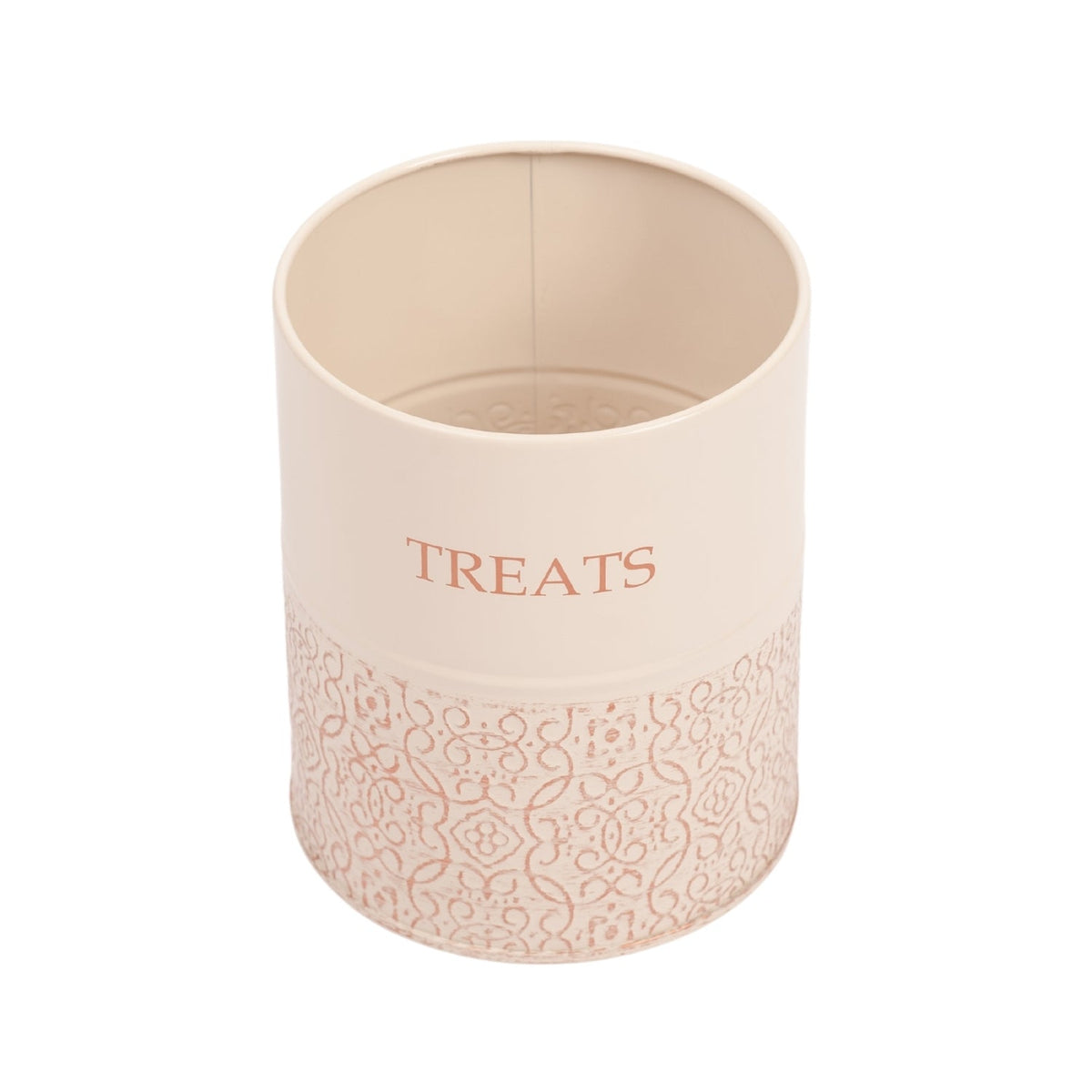 White Swan Treat Canisters with Bamboo Lids, Set of 2
