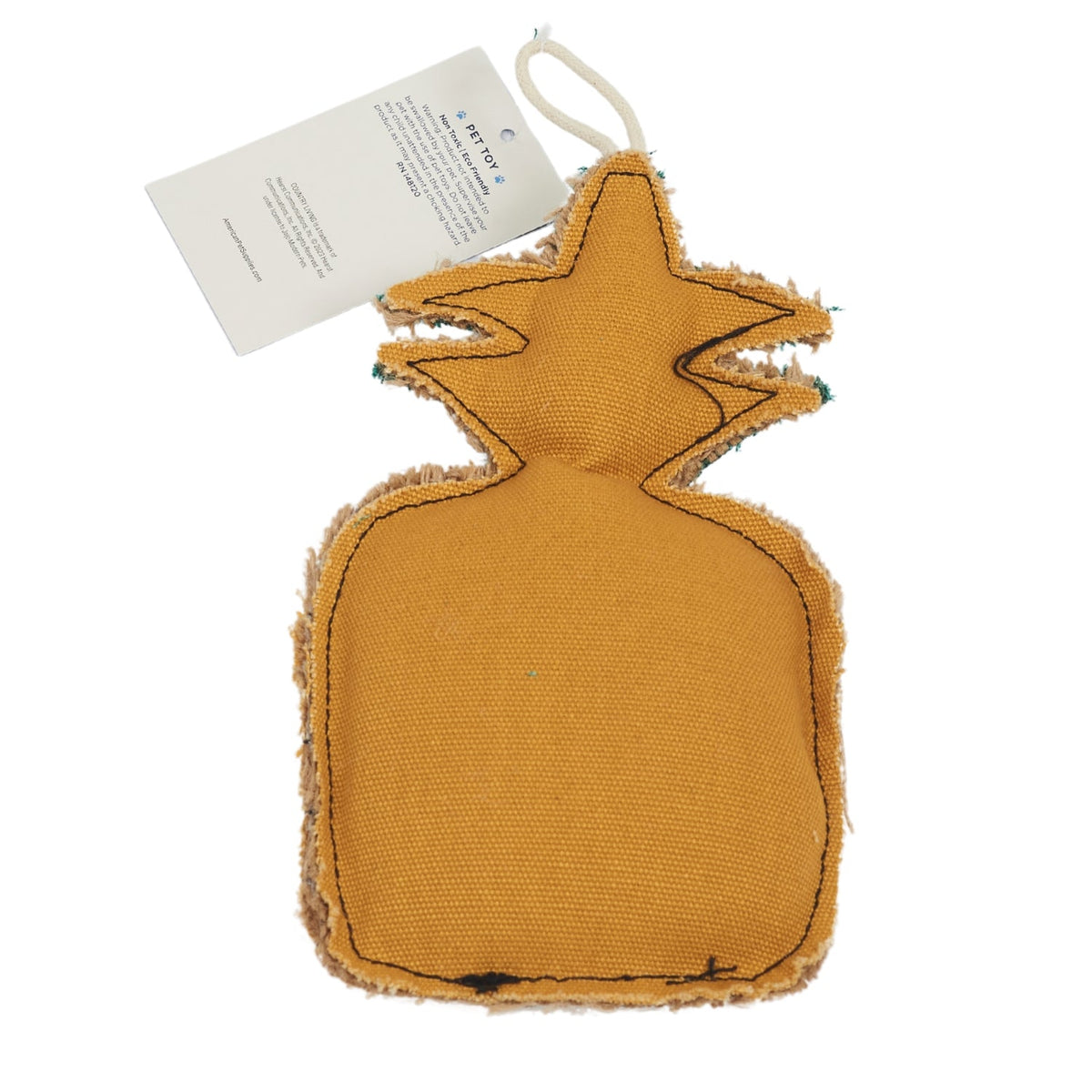 Pineapple Canvas & Jute Dog Chew Toy