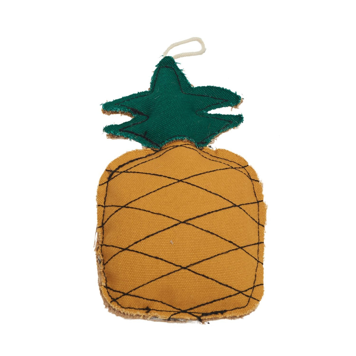 Pineapple Canvas & Jute Dog Chew Toy
