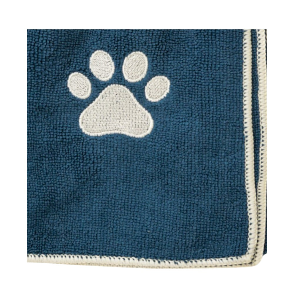 Marine Blue Microfiber Dog Bath Towel, 48 x 22 in