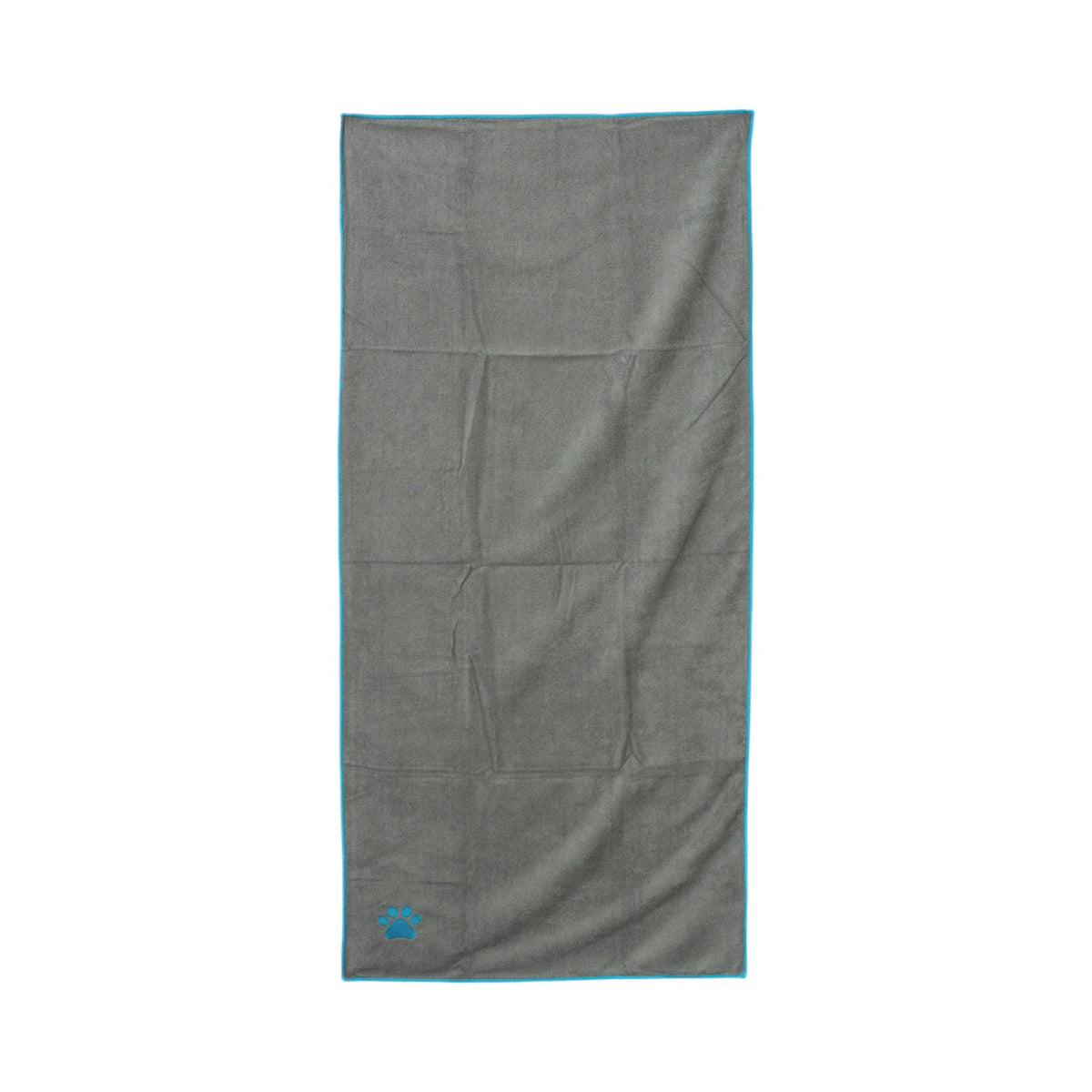 Gray Microfiber Dog Bath Towel, 48 x 22 in