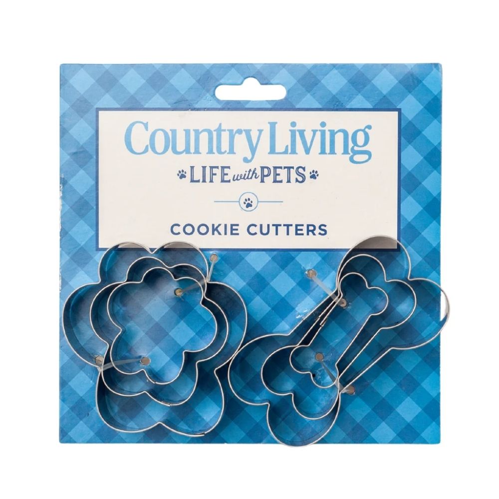6-Piece Stainless Steel Dog Treat Cookie Cutter Set