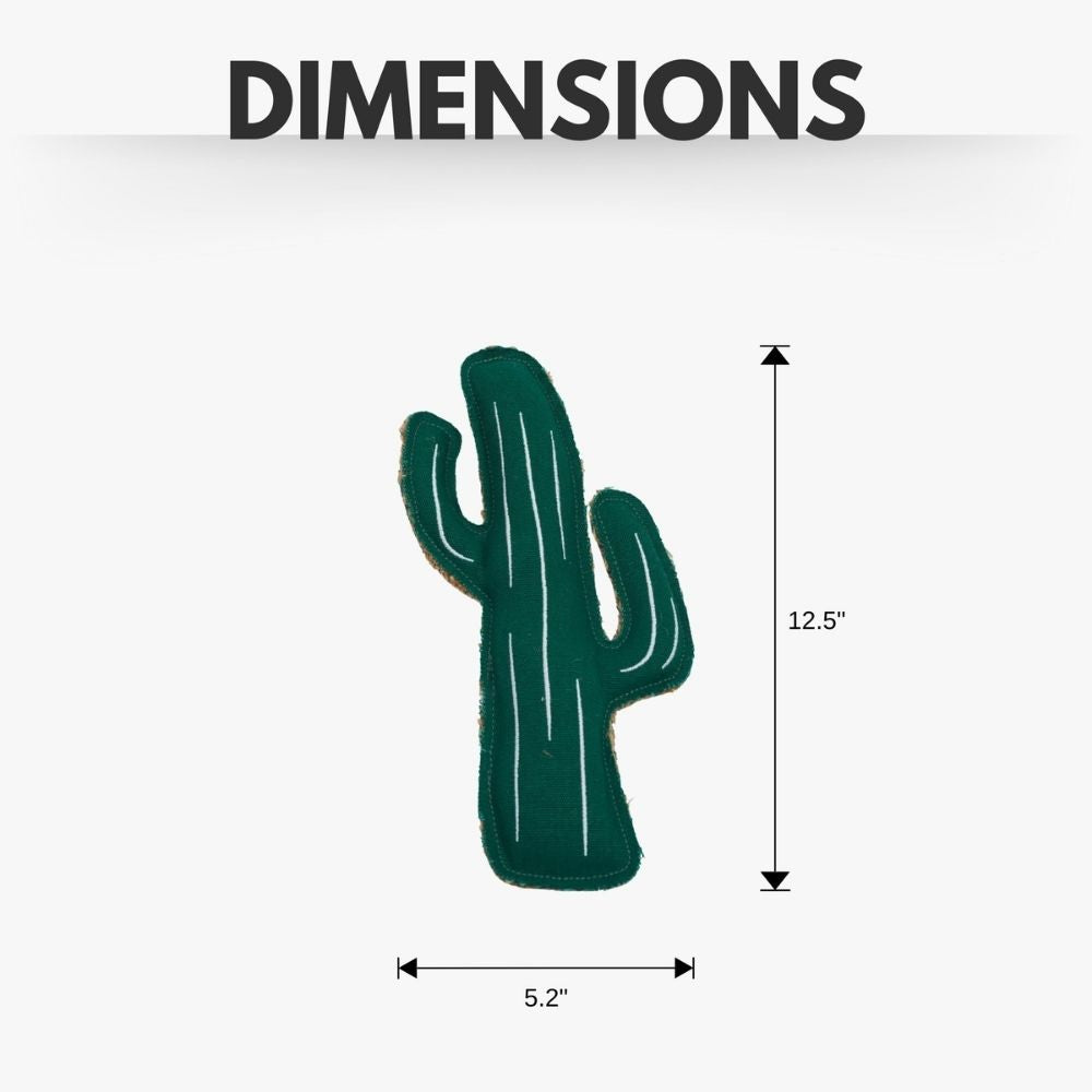Cactus Canvas & Jute Dog Chew Toy