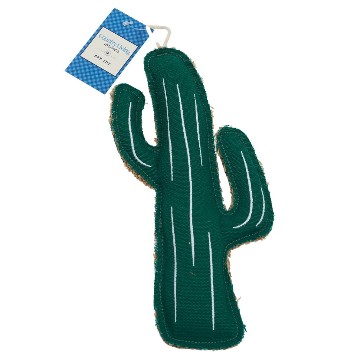 Cactus Canvas & Jute Dog Chew Toy
