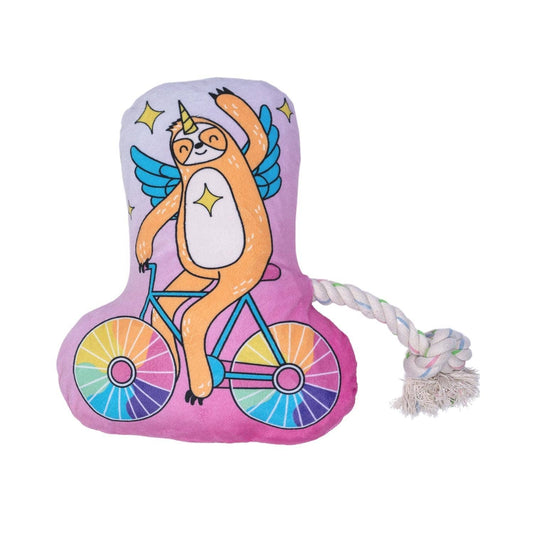 Slow Biker Plush Dog Toy, 16 in