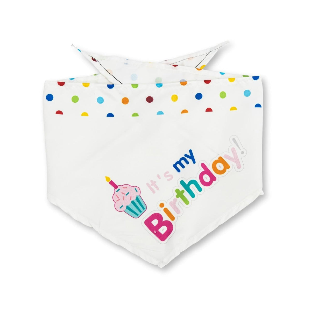 4-Piece Dog Birthday Kit with Bandana, Hat & Cake Toy