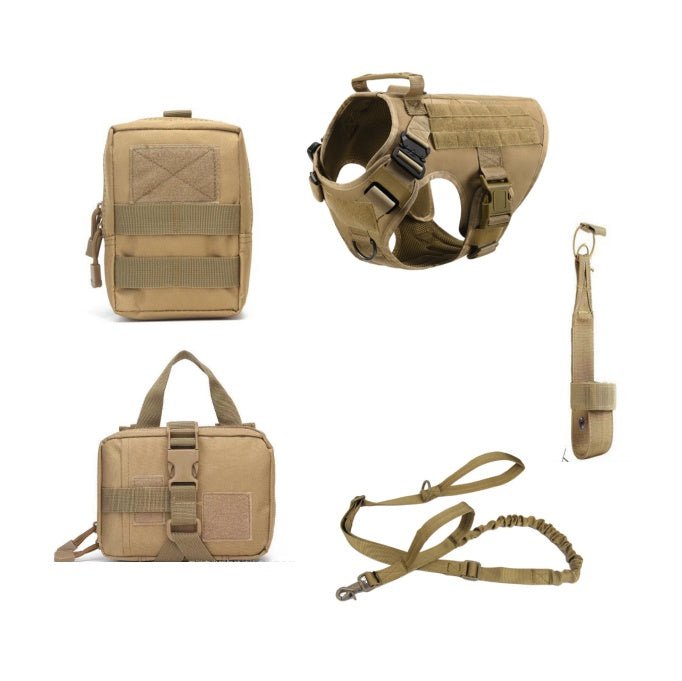 Tactical Dog Harness with Leash | K9 Training | Large Breeds