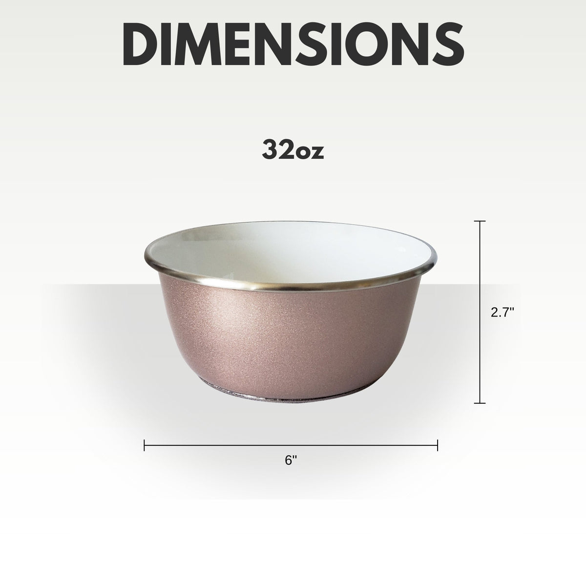 Rose Gold Paw Print Deep Stainless Steel Dog Bowl
