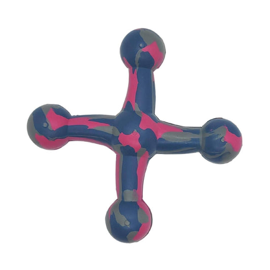 Natural Rubber Jack Dog Toy, 6.5 in