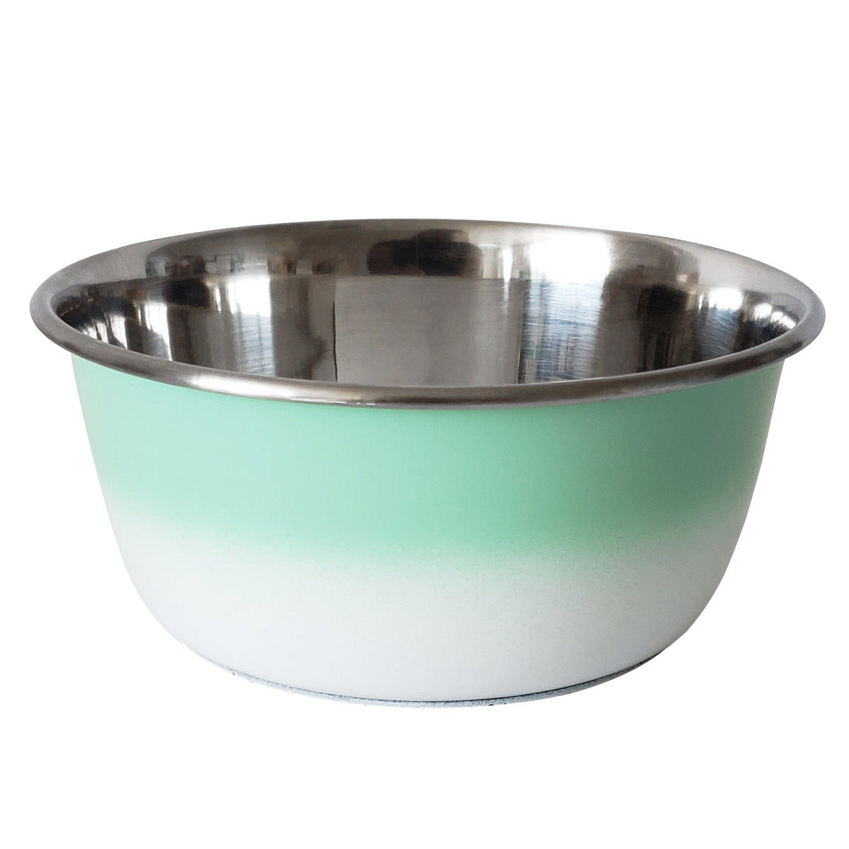 Mint Green Deep Stainless Steel Dog Bowl