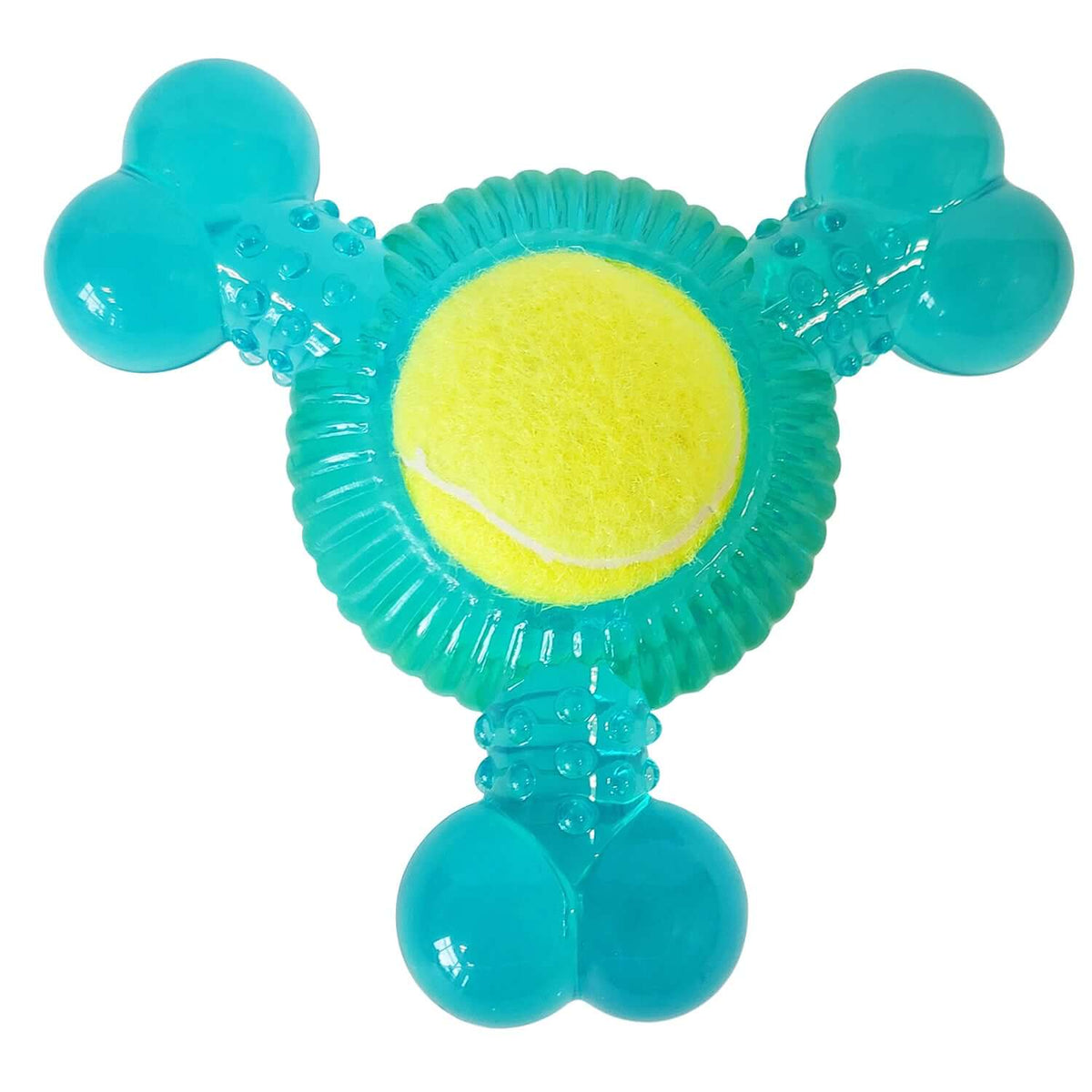 3-Bone TPR Dog Chew Toy with Squeaker Balls