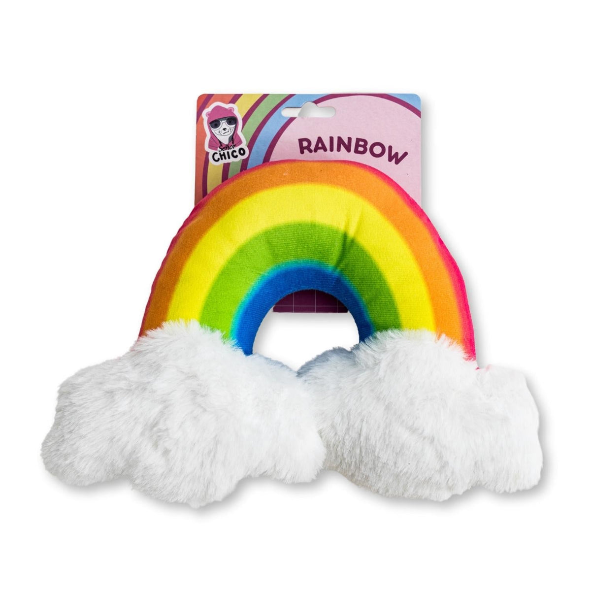Magical Rainbow Plush Dog Toy, 11 x 8 in
