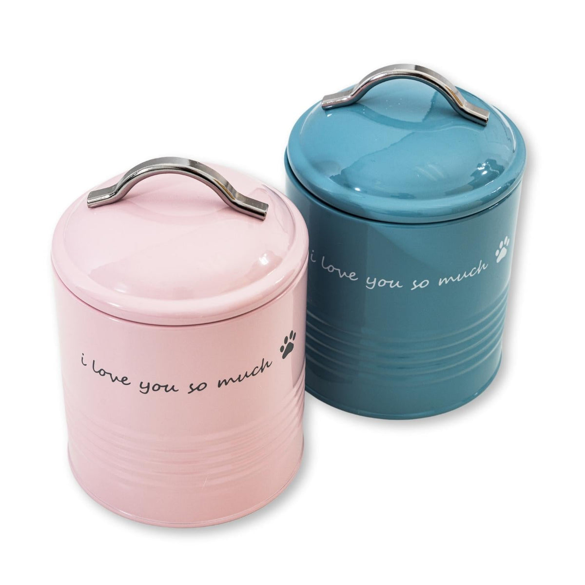 I Love You So Much Treat Canister Gift Set, Pink & Blue