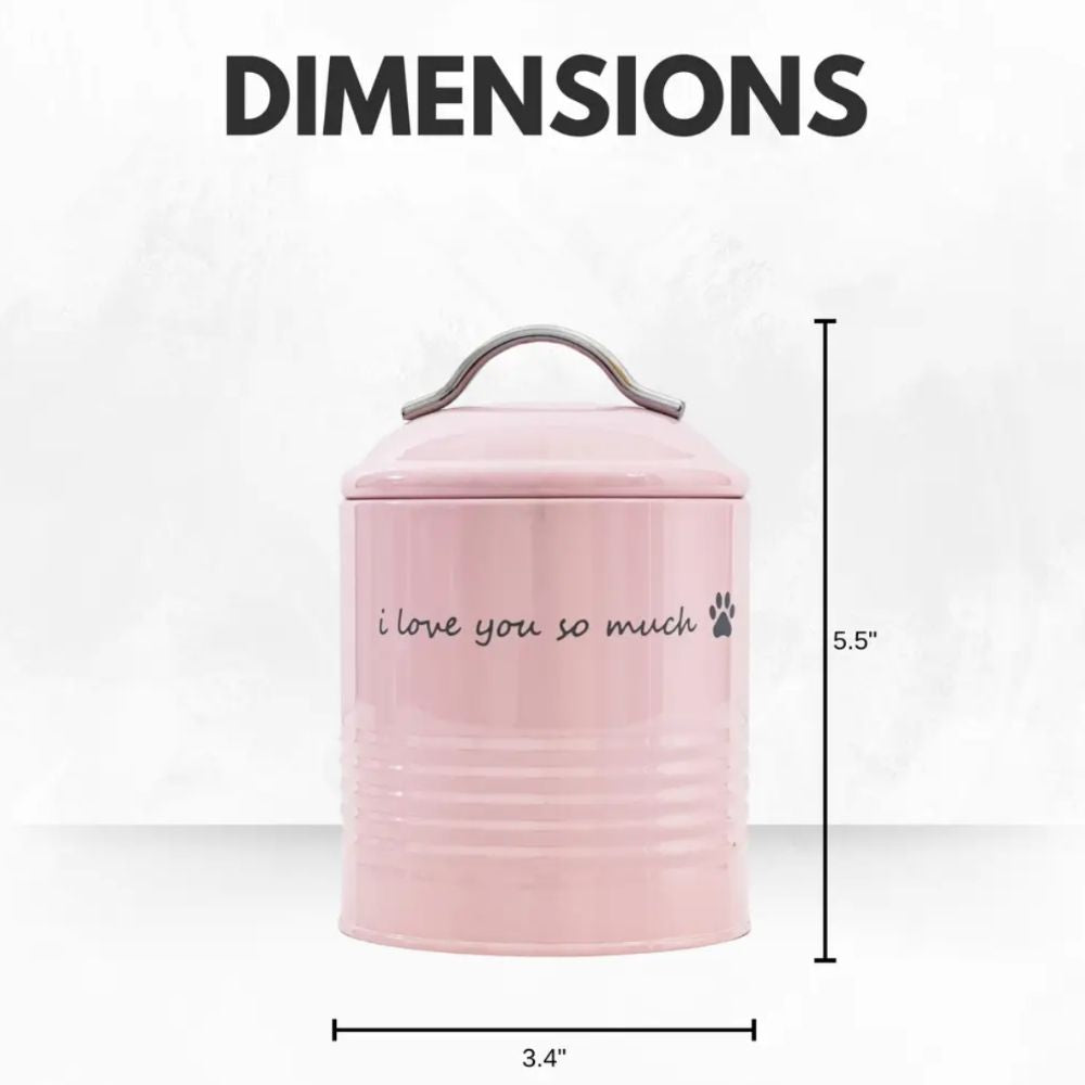 I Love You So Much Treat Canister Gift Set, Pink & Blue
