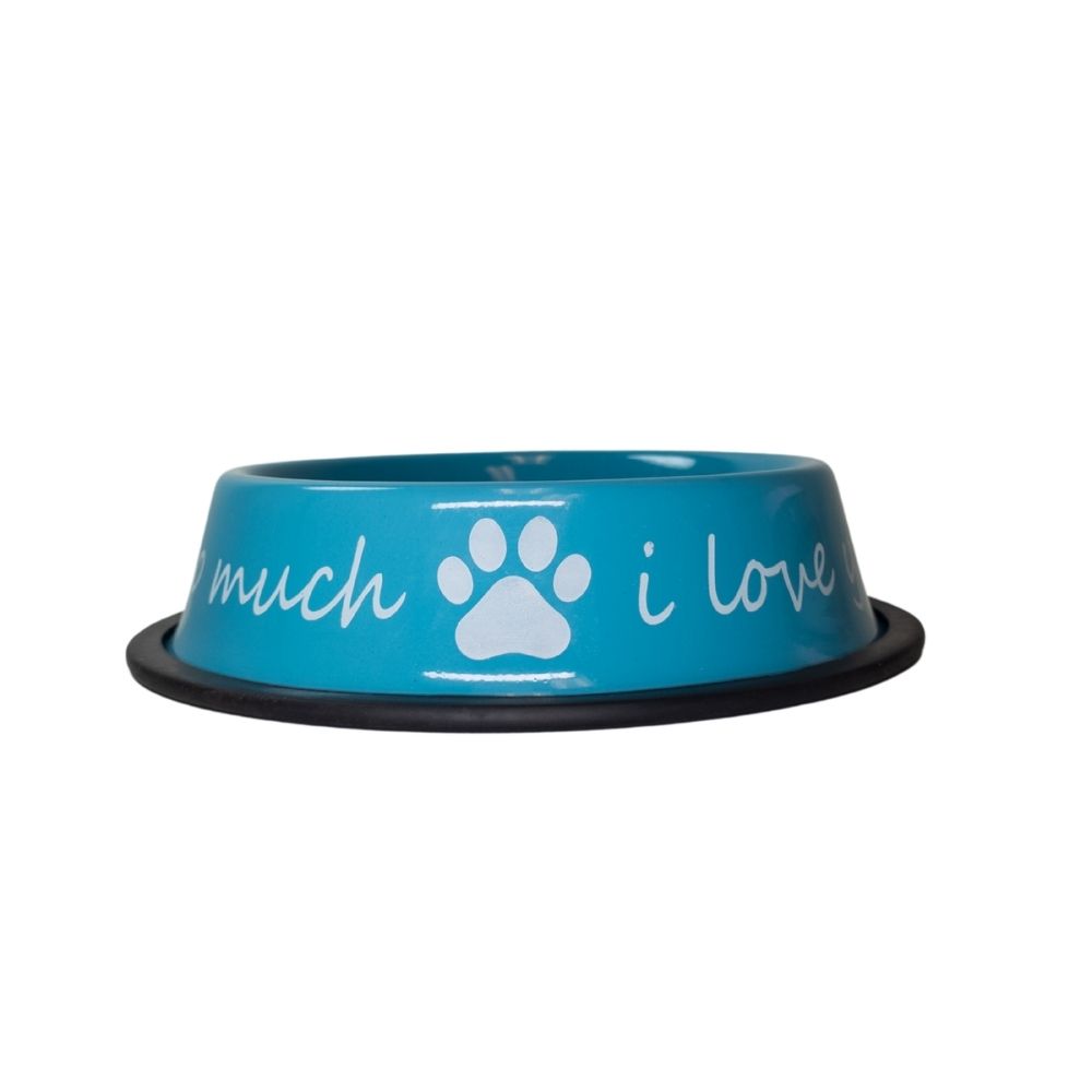 I Love You So Much Stainless Steel Dog Bowl, 24 oz