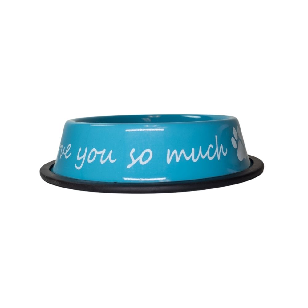 I Love You So Much Stainless Steel Dog Bowl, 24 oz