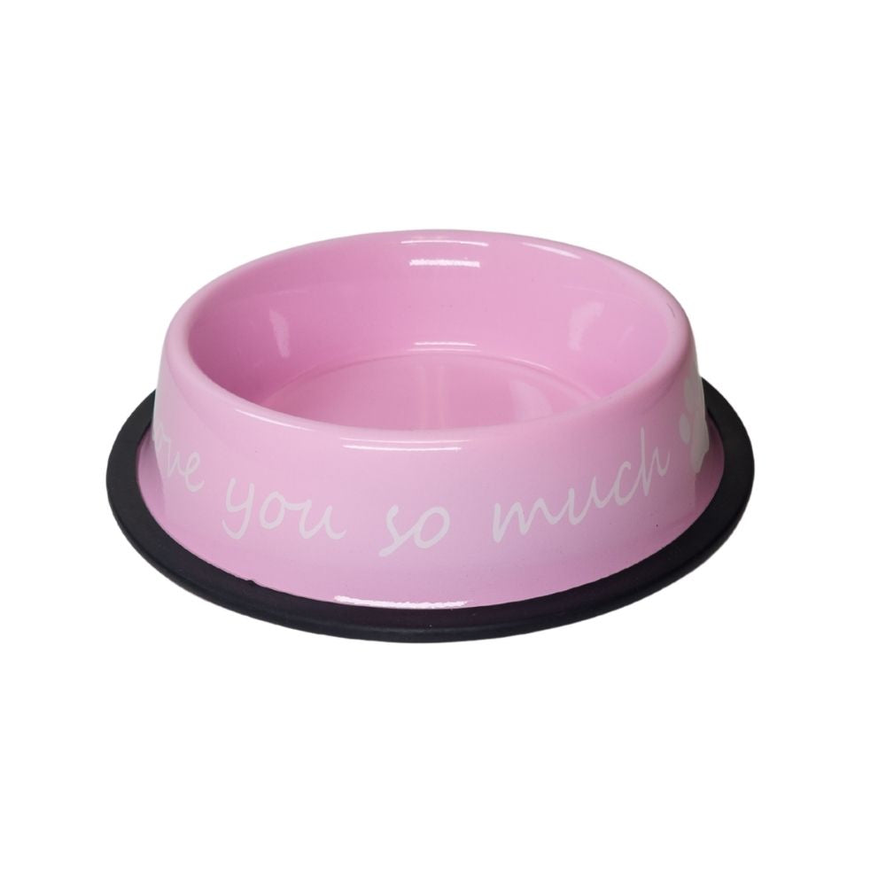 I Love You So Much Stainless Steel Dog Bowl, 24 oz