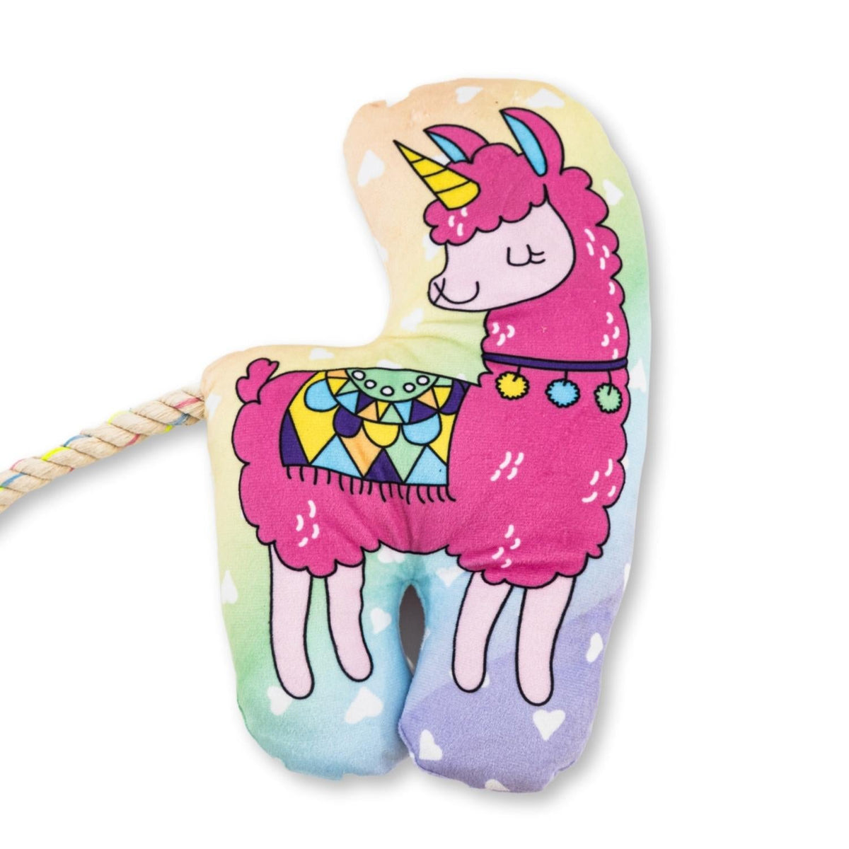 Magical Llama Plush Dog Toy, 17 in