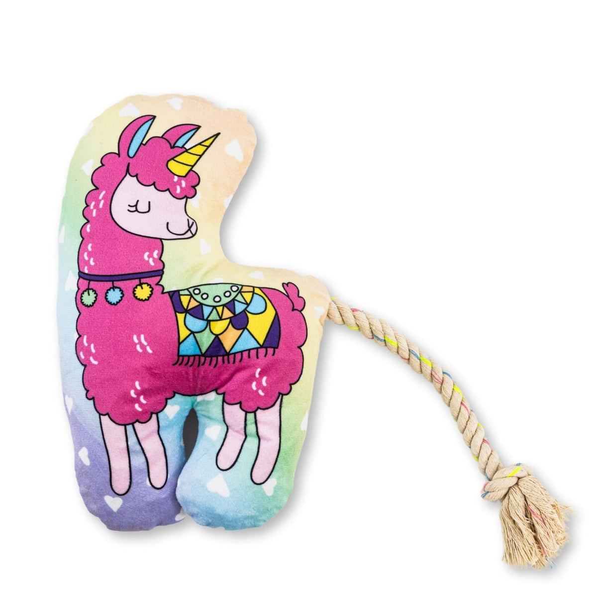 Magical Llama Plush Dog Toy, 17 in
