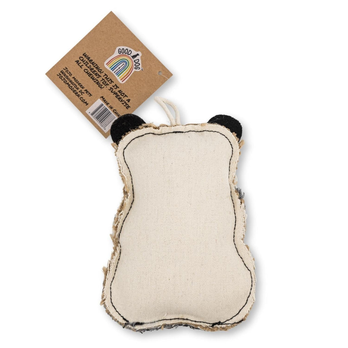Panda Canvas & Jute Dog Chew Toy