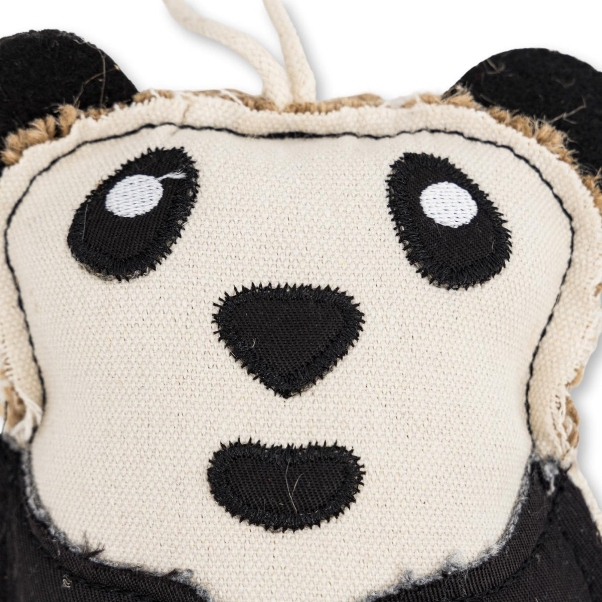 Panda Canvas & Jute Dog Chew Toy