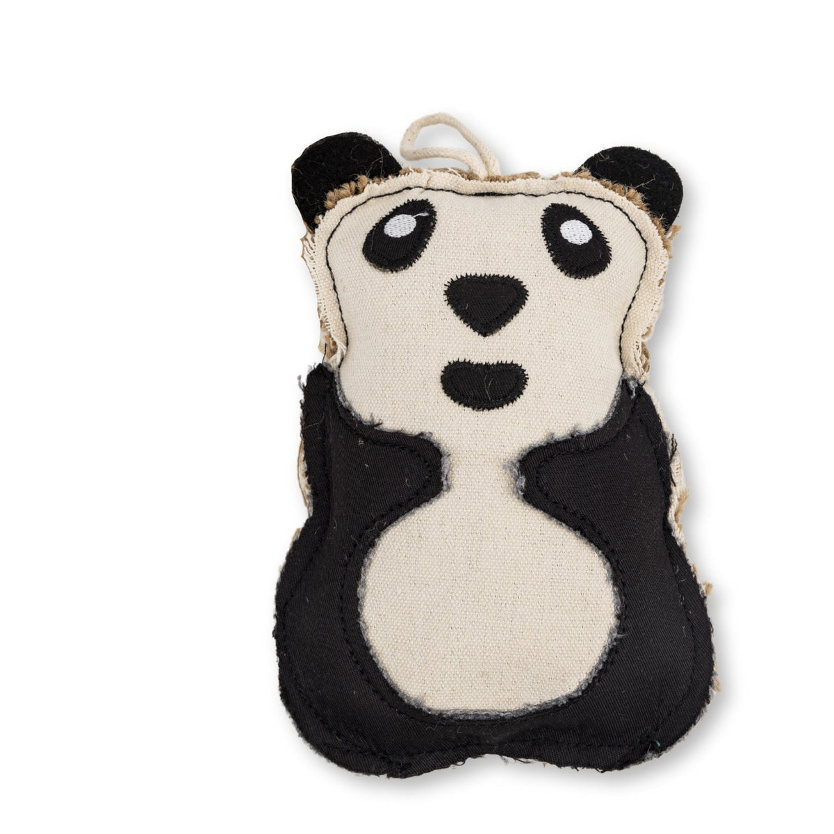 Panda Canvas & Jute Dog Chew Toy